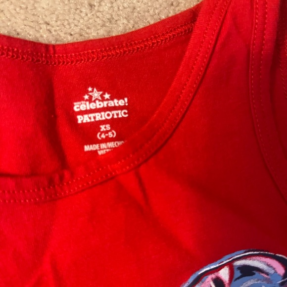 Girls Tshirt, Tank Top and Jean Shorts Size 4T - Picture 5 of 6